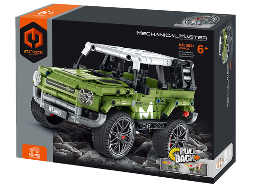 Pull Back Off Roader Green