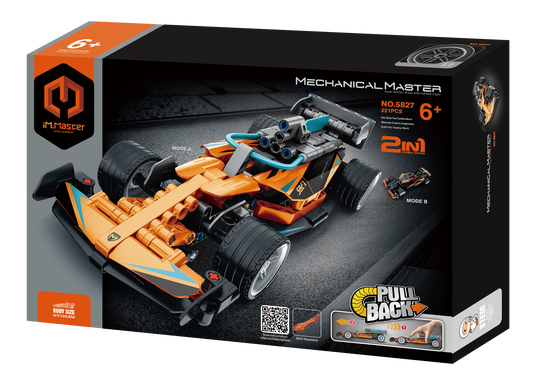 2 in 1 Pull Back 
Racing Car 
220pcs