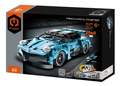 2 in 1 Pull Back 
Super Car & Motorcycle 
292pcs