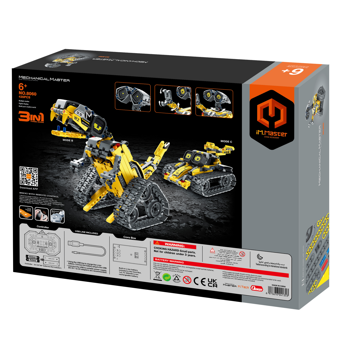 2.4G R/C 3 in 1 - Intelligent programming robot - 435pcs