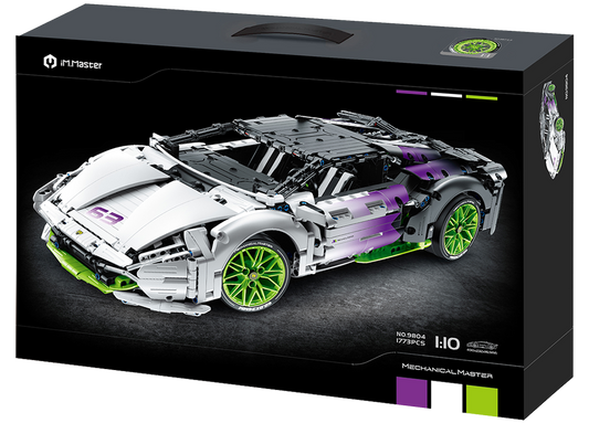 Super Car White and Purple