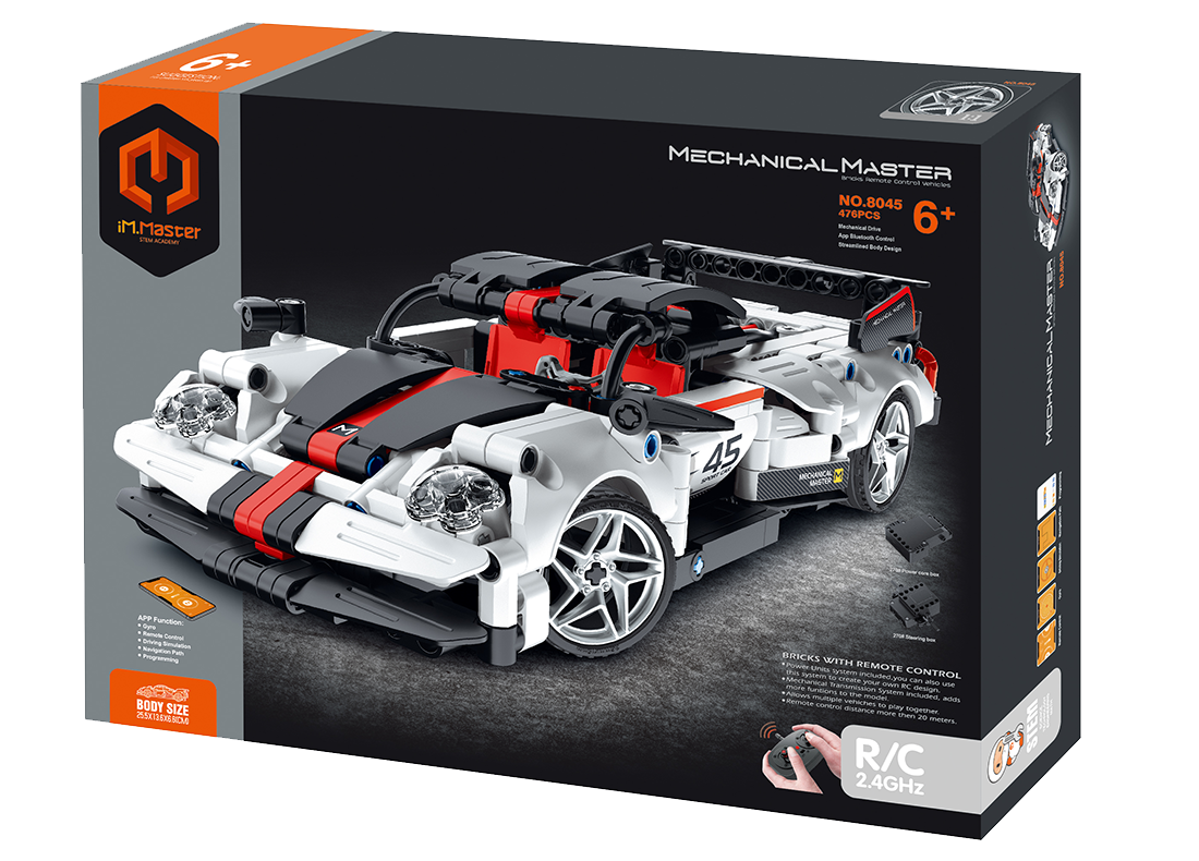 2.4G R/C & APP programming super car  476PCS